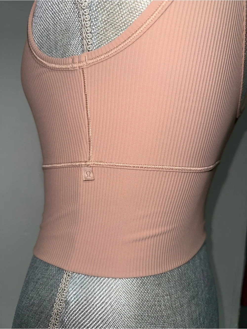 Lululemon Ribbed Tank Crop Top - Blush Pink